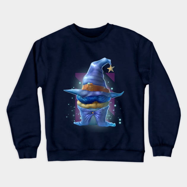 Wizard Cupcake Crewneck Sweatshirt by TheGentlemanCupcake